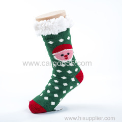 Winter Women Thicken Fuzzy Socks Christmas Silicon Non-Slip Slipper Socks