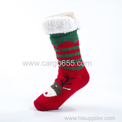 Winter Women Thicken Fuzzy Socks Christmas Silicon Non-Slip Slipper Socks