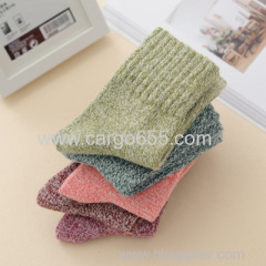 New Style Retro Wool Socks Thick Winter Warm Women Tube Socks