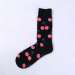 Stylish custom design women ladies crew sock for winter happy cute fruit pattern bamboo socks