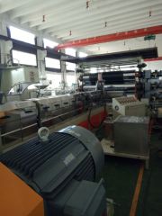 Automotive interior ound proof material extrusion line