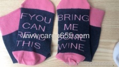 IF YOU CAN READ THIS BRING ME A GLASS OF WINE Socks 2018 New Unisex Men Women Cotton Crew Socks