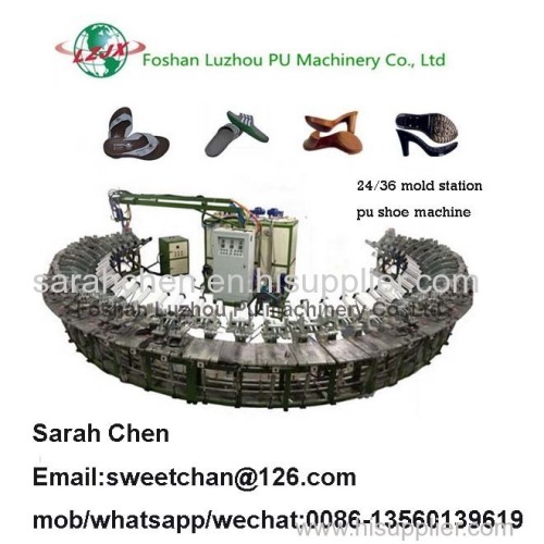 PU leather shoes making machine