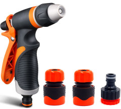 Plastic adjustable garden water spray gun