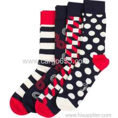 Mens Wholesale Fashion Stripes Designer Dress Socks For Men