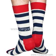 Mens Wholesale Fashion Stripes Designer Dress Socks For Men