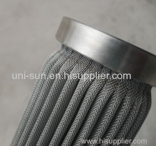 stainless steel Sintered Mesh Filter Cartridges with Fine Permeability & Accurate Filter Precision