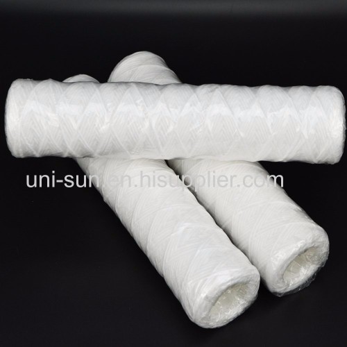 wire wound water filter element / string wound filter/PP sediment string wound cartridge filter