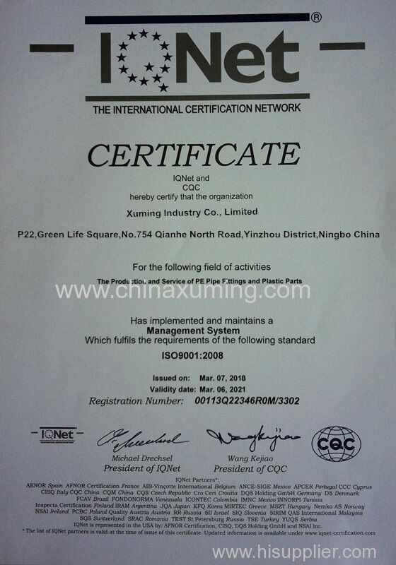 ISO9001:2008 Certificates