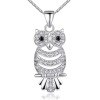 Fashion AAA Cubic Zirconia Jewerly Night Owl Necklace