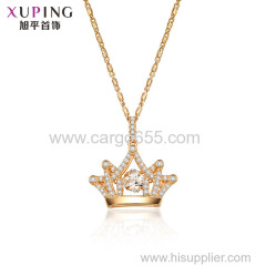 xuping crown dancing stone jewelry necklace