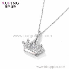 xuping crown dancing stone jewelry necklace