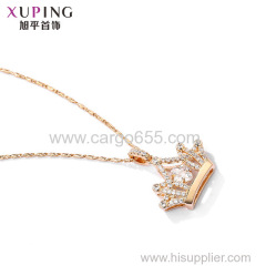 xuping crown dancing stone jewelry necklace