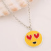 Wholesale Fashion Jewelry Stainless Steel Emoji Pendant Necklace