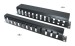 1U 19" 24 Port Blank Unloaded Patch Panel for Cat6 Cat6A FTP