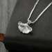 Wholesale Fashion Silver Plated Chain Alloy Women Necklaces Jewerly Latest Design Ginko Leaf Pendant Necklace