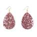 Wholesale Handmade Stylish Glitter Teardrop Earing