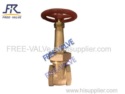 bronze thread end gate valve with rising stem for sea water