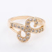 Fashion wholesale american gold plated paved diamond ring 18k gold ring woman jewelry
