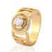 Fashion wholesale american gold plated paved diamond ring 18k gold ring woman jewelry