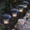 Black Metal Landscape Solar Garden Light