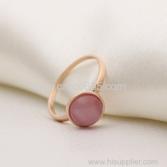 Gold Plated Cat Eye Stone Ring Accessories For Women Rings Jewelry