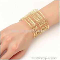 Wholesale Love Wide Cuff Bracelets & Bangles For Women Men Gold Silver Color Alloy Open Bangle Bracelet Hollow