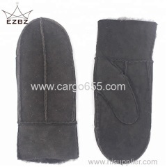 Premium Australia Fashion Winter Sheepskin Sexy Ladies Leather Fur Mittens Gloves