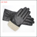 women leather gloves & mittens with bow and Palm elastic