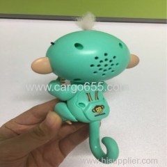 13cm New Finger Child Toy Finger Monkey Kid Colorful Finger baby Monkey Kawaii Pet Toys For Children only LED glow and t