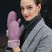 China Manufacturer Women Real Shearling Mitten Mouton Winter Warm Fur Leather Gloves