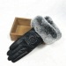 Casual Fashion Real Fur Trim Cuff Glove Winter Warm Women Sheepskin Leather Mitten