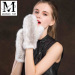 Lady Mink Fur Gloves/Mitten Fur Finger Gloves/Knitted Mink Fur Women Gloves