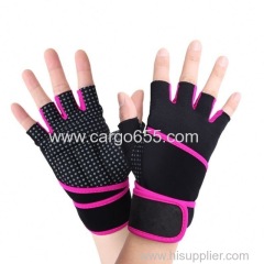 Women's Short Fashion show Half Finger Gloves/Sleepskin Leather Gloves