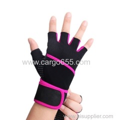 Women's Short Fashion show Half Finger Gloves/Sleepskin Leather Gloves