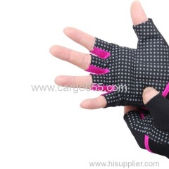 Women's Short Fashion show Half Finger Gloves/Sleepskin Leather Gloves