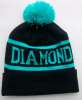 Custom Jacquard Logo Beanies Knit Hat Pompom Ball Womans Winter Knitting Hats With Custom Hats