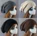 Cable Knit Thermal Yiwu Slouch Beanie Large Long Baggy Skull Cap Loose Oversize Hat Winter