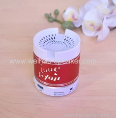 Metal Mobile Portable mini BT Speaker with mobile phone holder Hands-free Call Function
