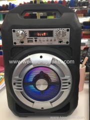 new desing 9W strong bass sound Multimedia Speaker portalbe stereo bluetooth USB memory card FM radio AUX led light