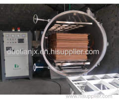 Radio frequency vacuum wood drying machine