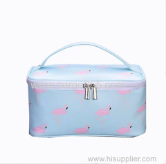 Makeup Bag Organiser Bag Logo Flamingo And Dot Custom Printed Canvas Tote Bags