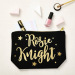 Print zipper small makeup bag canvas makeup bag