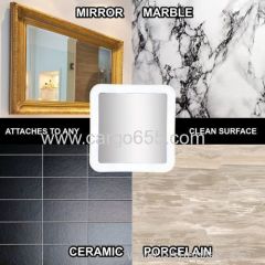 Cordless 6.5 Inch Wide Touch Screen Bathroom Magnifying LED Mirror