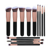 14Pcs Make Up Brushes Wood Handle Makeup Brush Set for Girl Customs Logo