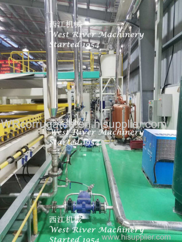 1600mm Width Corrugated Cardboard Production Line B C Flutes Heavy Roll Paper Trolly