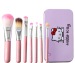 Hello Kitty 7Pcs Makeup Brush Set Mini Professional Facial Cosmetics Make Up Brushes Set