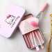 Hello Kitty 7Pcs Makeup Brush Set Mini Professional Facial Cosmetics Make Up Brushes Set