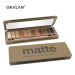 OKALAN New Pop Pro Makeup Factory Multi Color Matte Eye Shadow Set Makeup High Quality Eyeshadow Palette With Brush