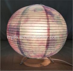 Tie Dye Print Ball Paper Lantern Table Lamp D300mm